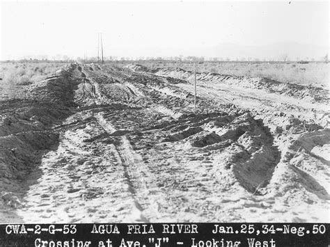 Construction on the Agua Fria River at Avenue J in Maricopa County in ...