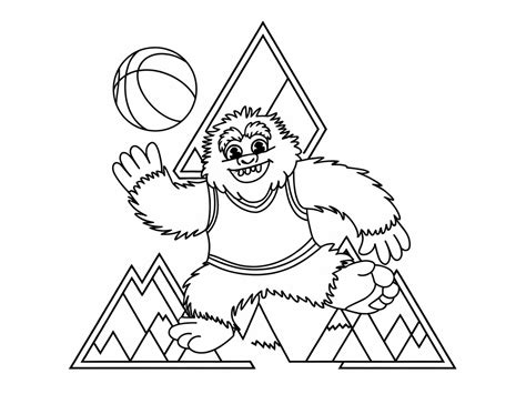 basketball logo coloring pages - Coloring Book AI Generator