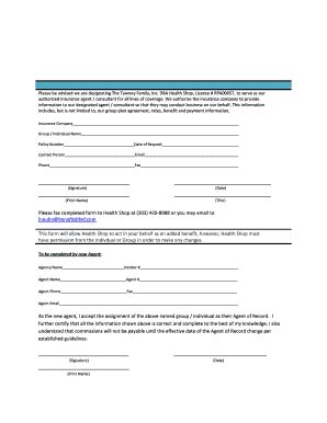 Fillable Online Please be advised we are designating The Tawney Family ...