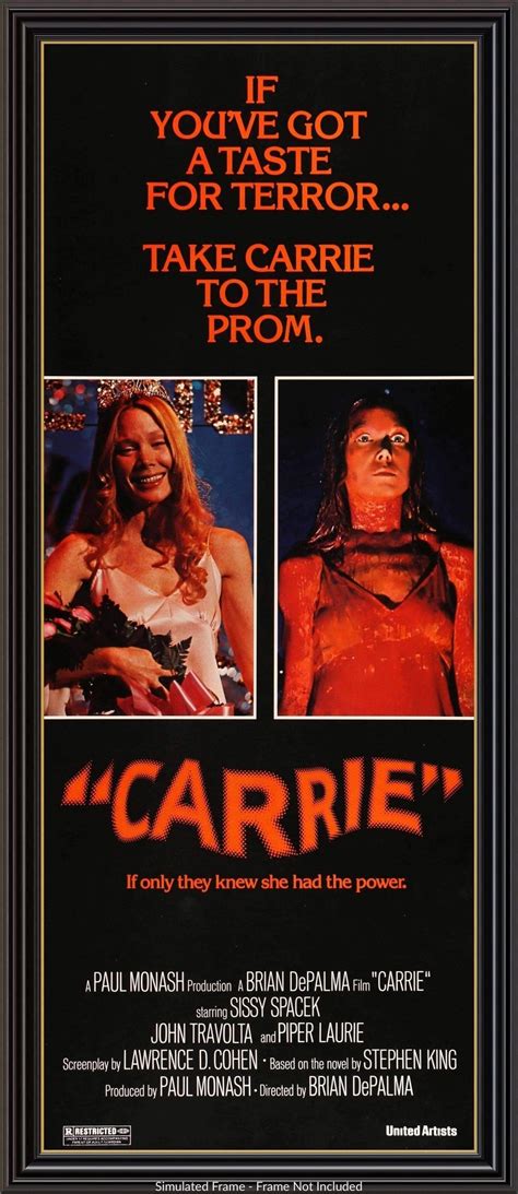 Carrie (1976) Original Insert Movie Poster - 14" x 36" - Original Film ...