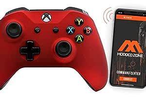 Soft Touch Red Rapid Fire Custom Modded Controller Compatible with Xbox ...