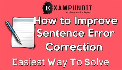How To Improve English for Govt Exams - Error Corrections