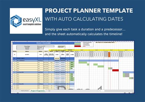 Project Master Schedule Template Excel 的图像结果