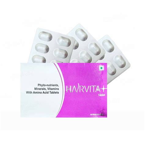 Hairvita Plus Vitamins & Minerals Tablet 30 Nos - Cureka