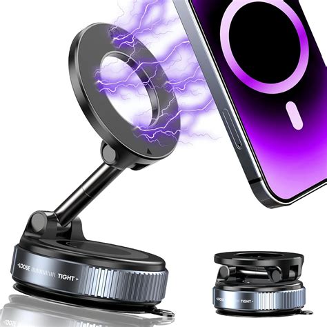 OAHU 360° Vaccum Magnetic Phones Holder, Magnetic Car Phone Mount ...