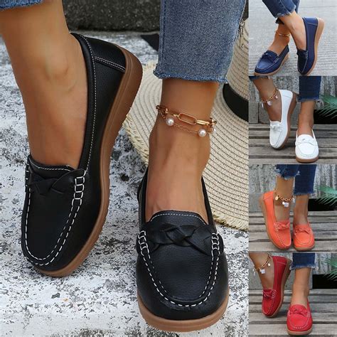 Miluxas 2025 Clearance! Women's Comfortable Dressy Slip-on Loafers ...