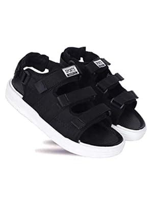 AADI Men's Black Textile Outdoor Casual Sandal : Amazon.in: Fashion
