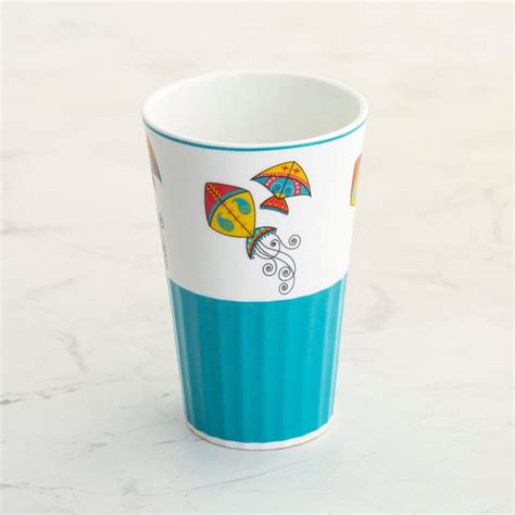 Buy Joy Delight Multicolour Printed Bone China Tumbler - 500 ml - Set ...