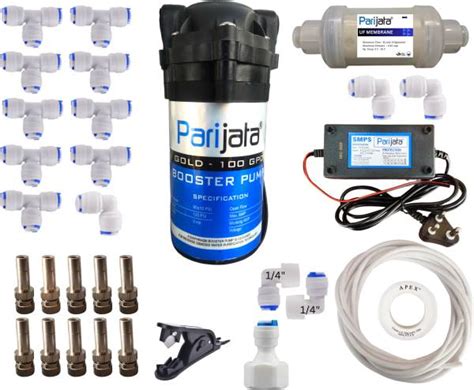 Parijata DIY Misting System Kit with 10 Nozzles, Mist Pump, Pipe ...