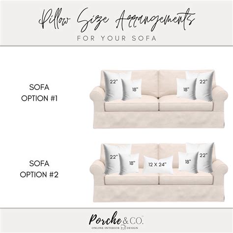 PORCHE & CO. :: Sofa & Sectional Throw Pillow Size Guide — Porche & Co.