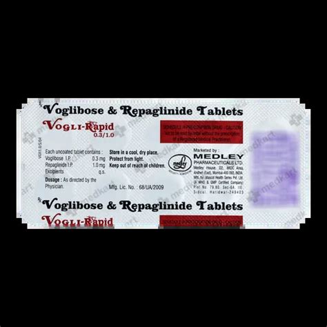 VOGLI RAPID 0.3/1MG TABLET 10'S Price, Uses, Side Effects & Substitutes ...