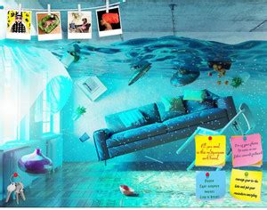 Artzfolio An Underwater View In The Flooding Interior Frameless ...