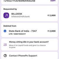 Billdesk — Amount deducted but payment failed in INICET EXAM FORM