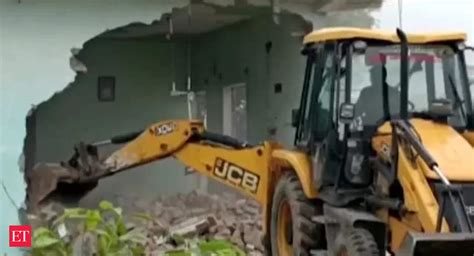 Bulldozer action: Gangster Anil Ganja’s house demolished in Haryana's ...