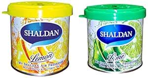 My Shaldan Lemon Car Air Freshener Gel (Yellow, 80 G) & Lime Car Air ...