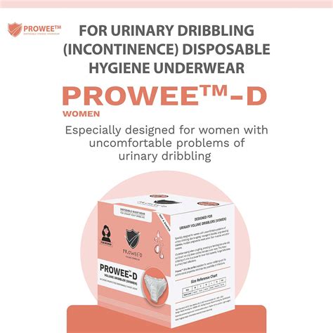 Buy PROWEE WOMEN'S DISPOSABLE URINE INCONTINENCE PANTY FOR DROP ...