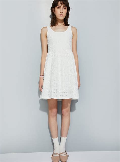 Buy URB_N Women Schiffli Fit & Flare Dress Online at just Rs. 999.0 ...