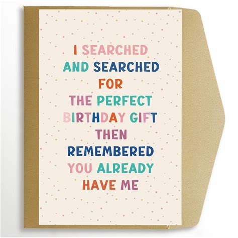 Buy Cheeky Birthday Card for Him Her, Funny Birthday Card for Husband ...