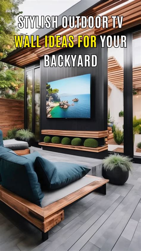 Stylish Outdoor TV Wall Ideas for Your Backyard in 2025 | Outdoor tv ...