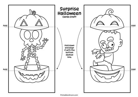 Crafting Spooky Surprises: DIY Printable Halloween Surprise Cards ...