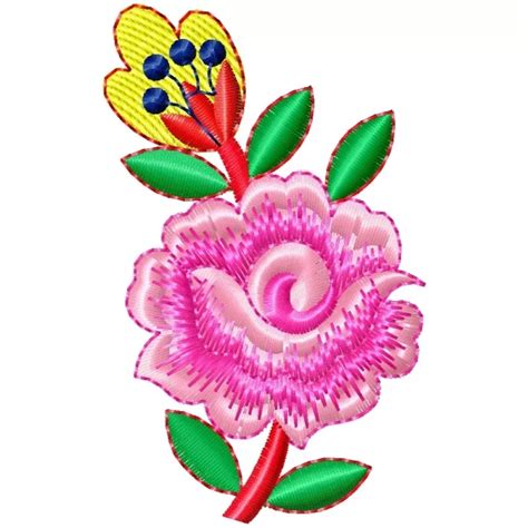 Image result for Embroidered Rose Pattern