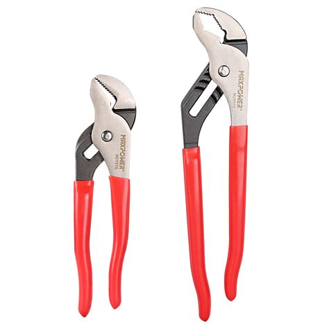 MAXPOWER Groove Joint Pliers Set, 8 inch and 12 inch Quick Adjustable ...