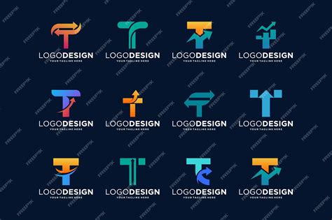 Premium Vector | Collection of letter t logo designs for marketing investment and business