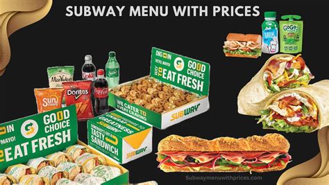 Subway Menu 的图像结果