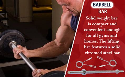 Buy KNK ® Weight Lifting Rod, Chrome Plated Steel Gym Rod, Plain Rod ...