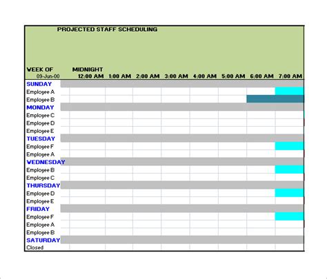 Image result for Sample Weekly Work Schedule Template