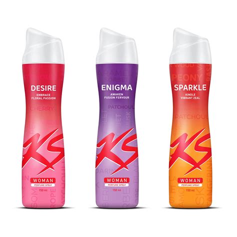 Buy KS Woman Desire, Enigma and Sparkle Deodorant Spray - For Women ...