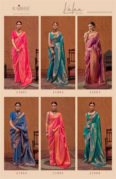 Rajbeer Kalaa Ruby Handloom Silk Saree Collection