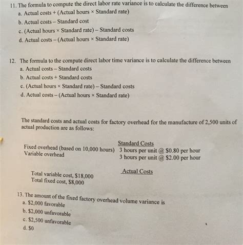 Labor Rate Variance Formula 的图像结果