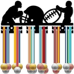 CREATCABIN Rugby Medal Holder Acrylic Medal Hanger Medal Rack Display ...