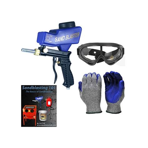 Buy Portable Sandblaster Gun & Soda Blaster: Handheld, Gravity-Feed ...