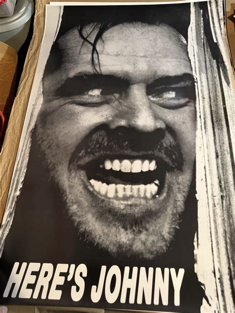 THE SHINING “HERE’S JOHNNY” MOVIE POSTER PRINT 24”x36” MINT | eBay