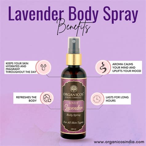 LOVELY LAVENDER BODY SPRAY 100 ML – Organicos India Store
