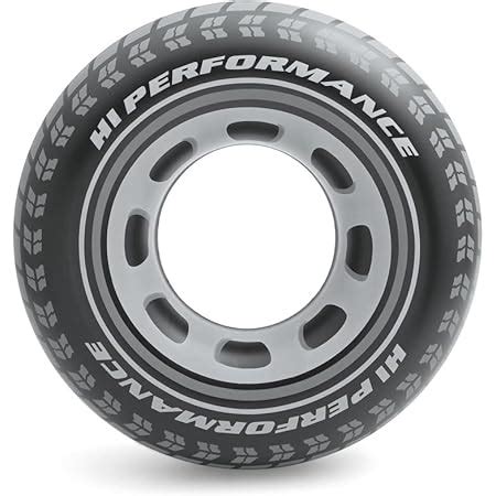 Buy Intex Giant Tire Inflatable Floating Swimming Tube Raft (Black ...