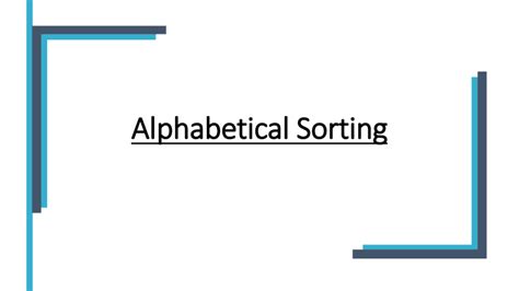Image result for Sorting Alphabetically