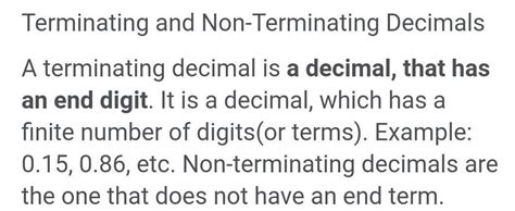 What is terminating number??? - Brainly.in