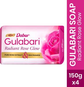 Dabur Gulabari Rose Glow Soap | Moisturizing Bathing Bar With Glycerine ...