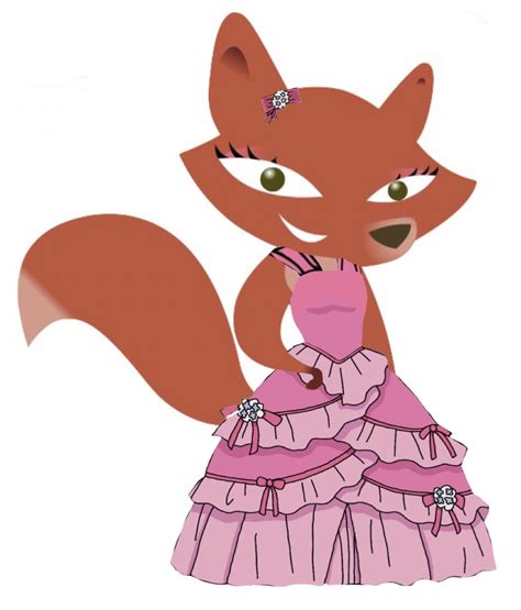 Fox (Skunk fu) in a pink dress by Furconfan on DeviantArt