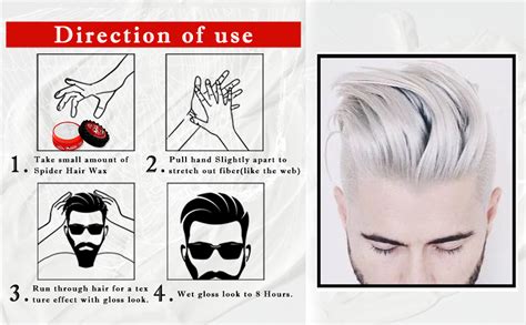 Lilium Spider Hair Wax for External Hold & Perfect Shine Repairs Frizzy ...