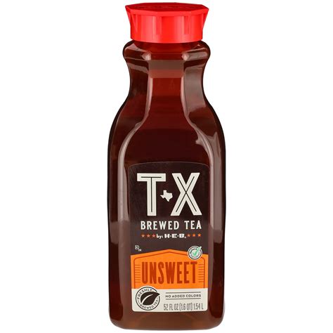 H-E-B TX Brewed Unsweet Iced Tea, 52 oz | Central Market - Really Into Food