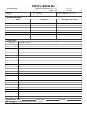 Image result for Example of ICS 214