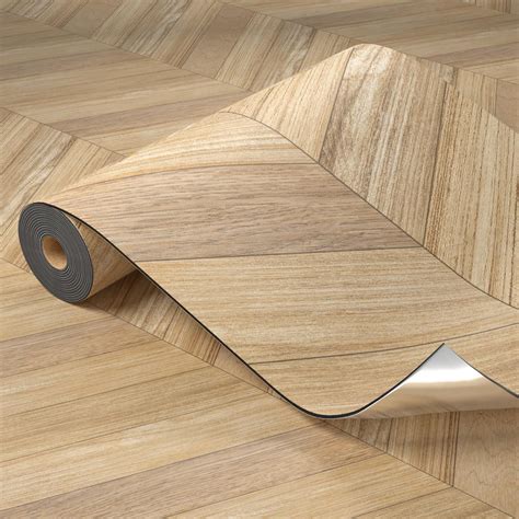Peel and Stick Herringbone Vinyl Flooring Roll
