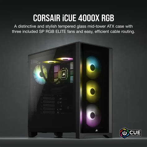 Buy Shop Corsair 4000X RGB Cabinet (Black) at Low Price & EMI Options ...