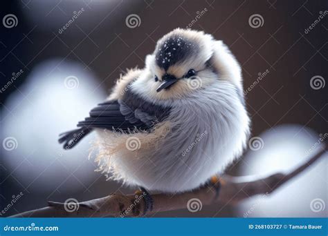 Snow Fairy Bird, Known In Japan As The Shima Enaga Stock Photo ...