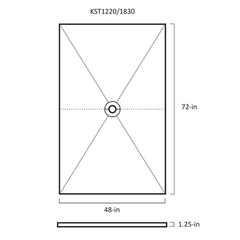 Schluter Systems Kerdi-Shower-Tray 48-in X 72-in Center in the Shower ...
