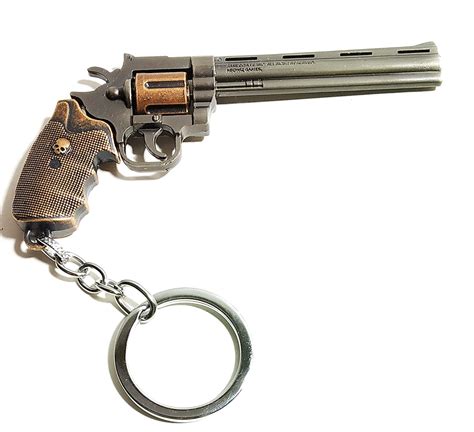 HANUMEX ® Prime Metal Pubg Revolver Gun Big Size with Cover Key Chain ...